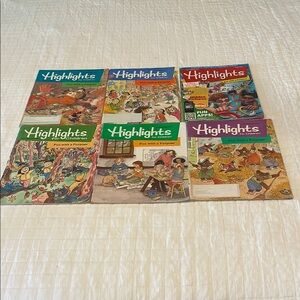 Vintage Y2K bundle Highlights Magazines for children fun with a purpose